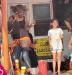 Regina (Rick & Regina) dancing with young fan at Coconuts Beach Bar & Grill. photo by Lauren G